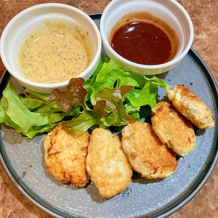 ♦️鶏胸ミンチと豆腐の冷めても柔らかチキンナゲット